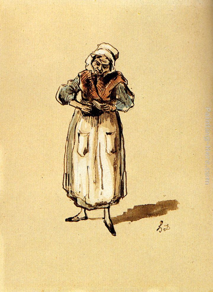 Honore Daumier La Concierge